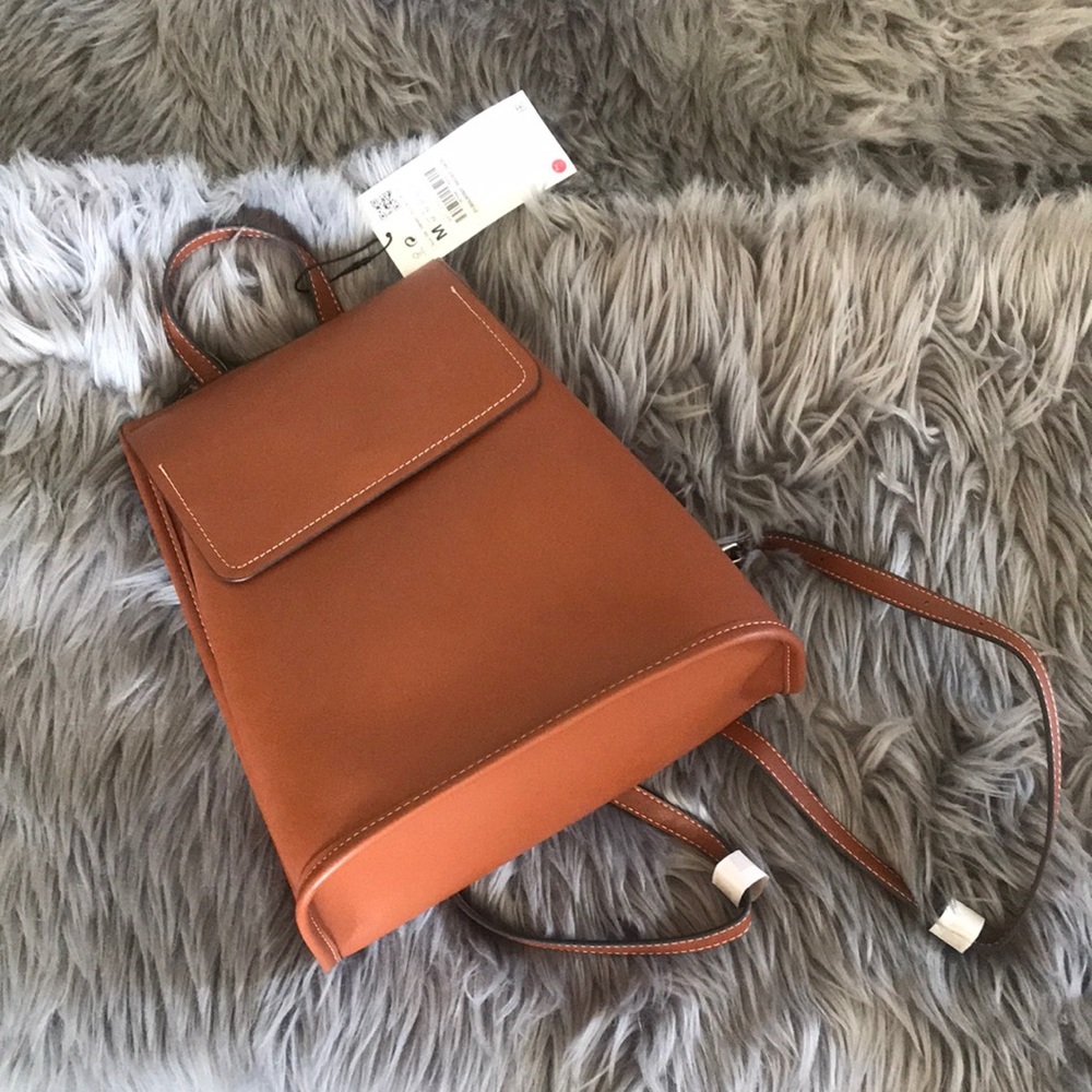 Classy lather mini backpack